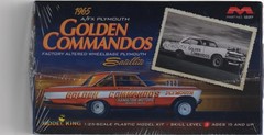 MOE./MODEL KING GOLDEN COMMANDOS ’65 PLYMOUTH MODEL KIT FACTORY SEALED-FREE SHIP