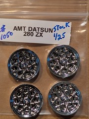 AMT DATSUN 280 ZX TURBO STOCK WHEELS NEW! 1/25 #1050
