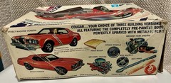RARE Vintage MPC c. 1973 #7322 Mercury Cougar 1/25 Model Kit. Unbuilt. Offers.