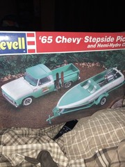 Revell ’65 Chevy Stepside Pickup & Hemi-Hydro Combo. SEALED
