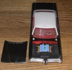 BONNEVILLE Blk & Wh Model Built Incomplete Diorama, Kit bashing, Junkyard Etc.