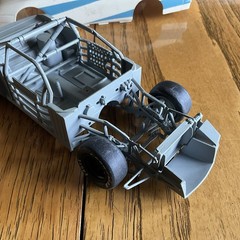 Built Model Car, 1997 Revell Stock Car STARTED, INCOMPLETE, MODIFIED