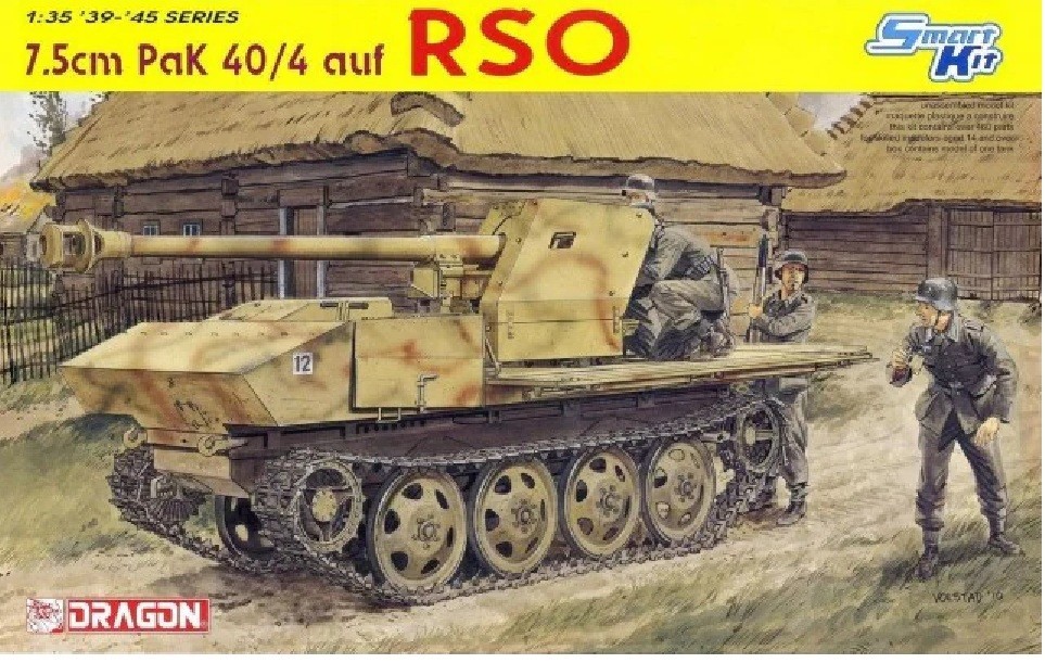 Dragon 1/35 7.5cm PaK 40/4 auf RSO ~Smart Kit #6640📌USA 📌Sealed