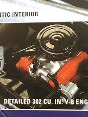68 Chevy Camaro SB ENGINE Blower Gasser HOT ROD 1:25 AMT Search LBR Model Parts
