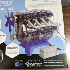 Discovery Mindblown Model Engine Building Kit 4 Cylinder Combustion Open Box NEW