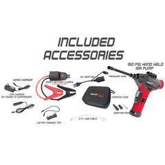 Power Kit TECH-5000P Vehicle Jump Starter and Power Bank with Accessories + Air