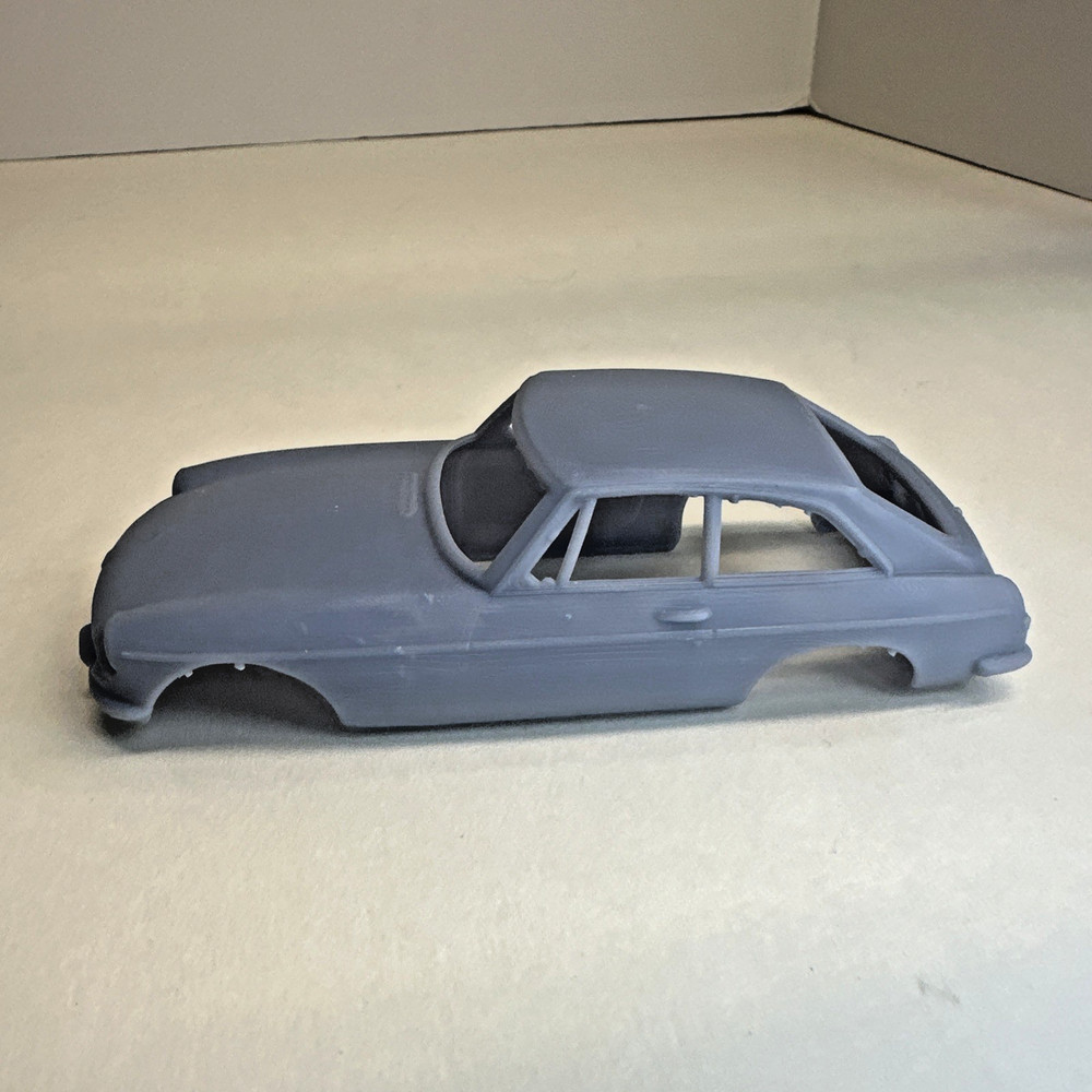 ABS-LIKE RESIN 3D PRINTED 1/32 1965 MG MGB GT, MGB-GT COUPE BODY