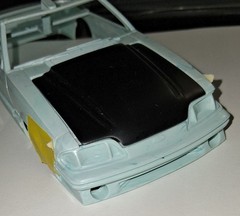 FAB25502 Ford 1987 – 93 Mustang Cobra R Hood (1995 Style) 1/24th fits Monogram
