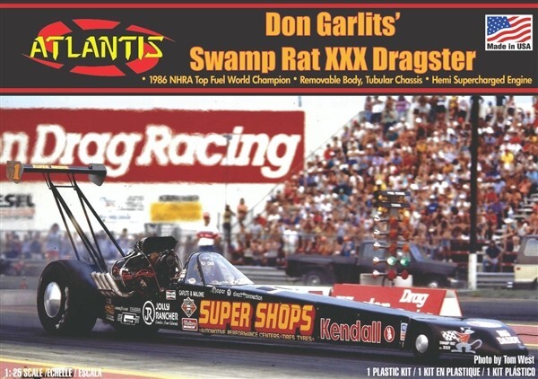 Atlantis H7152 Big Daddy Don Garlits Swamp Rat XXX Dragster model kit