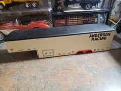 VINTAGE SURVIVOR MPC.REVELL.AMT. BUILT MODEL RACING TRAILER CUSTOM MADE