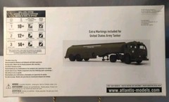 Atlantis White-Fruehauf Sinclair Gas Tanker Kit # H1402 Factory Sealed 1:48