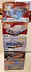 5 Model Kits ’57 Nomad ’69 Mach 1 ’65 Chevelle SS ’66 El Camino ’49 Mercury NISB