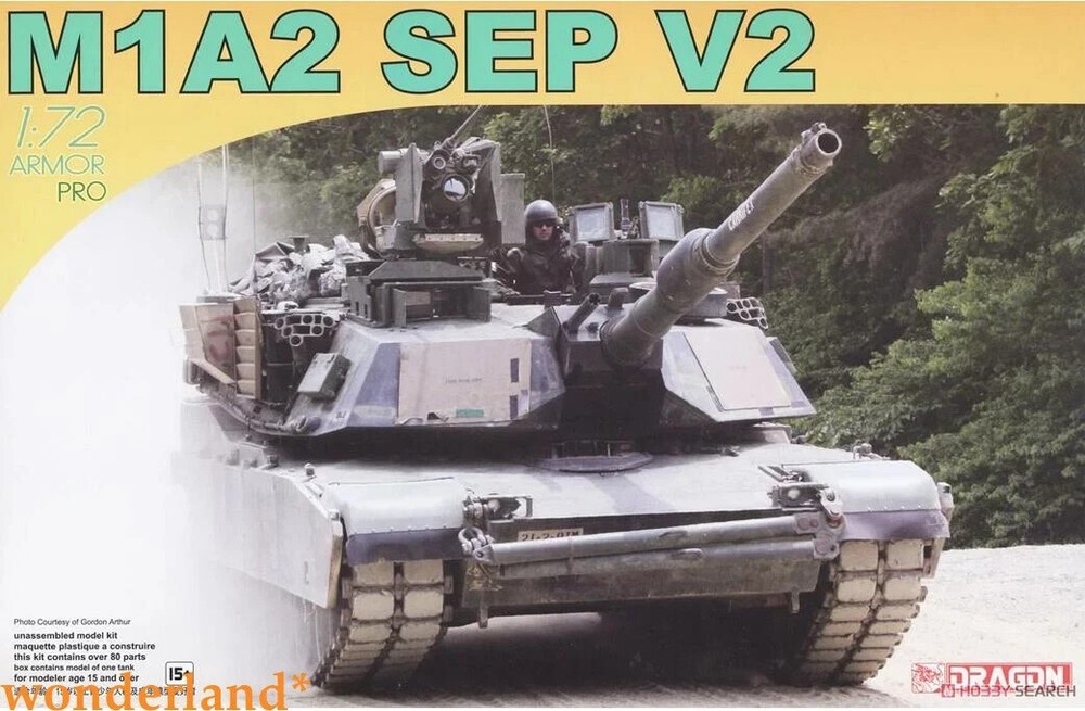 DRAGON 7615 1/72 Scale M1A2 SEP V2 Abrams Model Kit New Tool US Seller