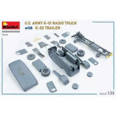 Miniart #35418 1/35 US ARMY K-51 Radio Truck w/K-52 Trailer – Interior Kit