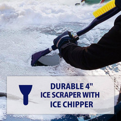 Heavy Duty 25 In. Snow Brush with Ice Scraper, Ergonomic Dual Handle Design – 2
