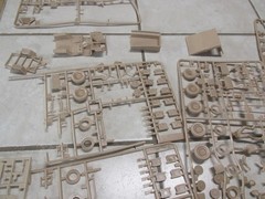 Tamiya Military Jeep Model Parts Tan Wheels Gas Cans Seats New
