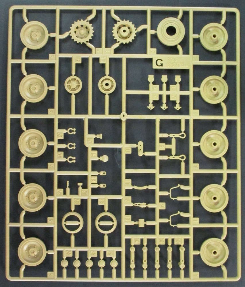 Airfix 1/35th Scale Cromwell Mk. IV – Parts Tree G from Kit No. A1374