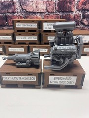 3D Printed CHEVY BLOWN BIG BLOCK with 4L75E-R Trans 1/24th – 1/10th MADE IN USA