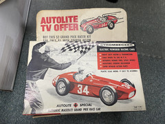 Strombecker Maserati 250F Slot Car Kit Racing 1/24 NOS 1959 Autolite Promo NIB