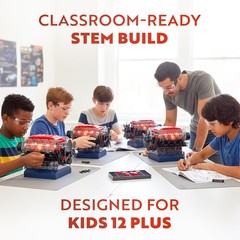 V8 Engine Model Kit with 270 Parts – Interactive STEM DIY Kit for Ages 12+