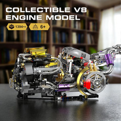 V8 Engine Model Kit That Works, Build Your Own Visible Car Motor 8-Cylinder | 13