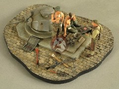 Verlinden 1/35 Normandy Bunker 1944 Vignette with Base WWII (3 Figures) 2617