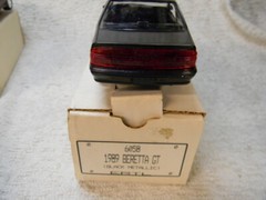 AMT 1/25 SCALE 1989 DEALER PROMO CAR CHEVY BERETTA GT COUPE BLACK METALLIC -MIB