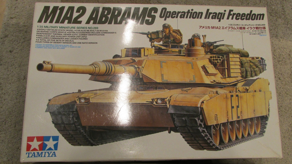 Tamiya M1A2 Abrams Operation Iraq Freedom Military Model or Marine Corps Vehicle