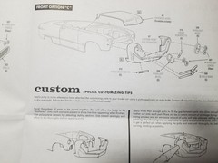 1950 Ford Convertible CUSTOM BUMPERETTES & NERF BARS from AMT 1:25 Model Kit 50
