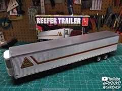 Advanced Build 1:24 Scale Reefer Semi Trailer with Sliding Suspension & Decals