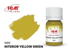 Acrylic paints set for US cars of 1930 – 1940 Grey Yellow Red Green Blue ICM3048