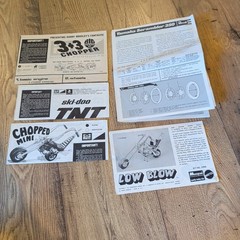 Lot Of 5 Vintage MPC Revell And Monogram Bicycle Model Kit Instructions