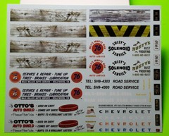 AMT 50 1950 Chevy 3100 Pickup Service Truck 1/25 Union 76 Waterslide Decal Sheet