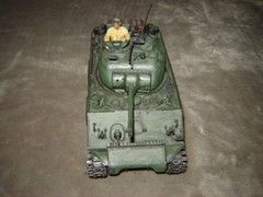 Built USA Tank w/Driver 6-3/4 inches long Well Built & Painted Excellent Cond