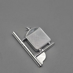 Monogram 1/24 Black Widow Hot Rod Parts Kitbash Chrome Radiator Shell #21