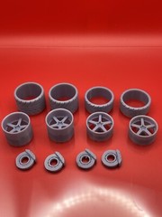 1/24 Resin Super Wide 3D Printed Wheel Set