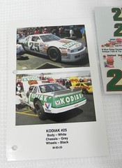 Blue Ridge #25 Kodiak 4 Piece 1991-93 Ken Schrader 1/24 Nascar decals