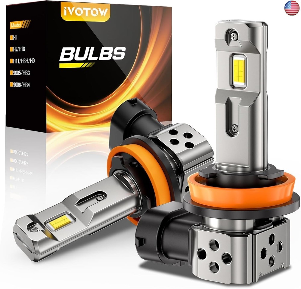 H11/H9 LED Bulbs, 42,000LM 900% Ultra-Brightness, Real 1:1 Mini Size,H11 Fog
