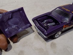 MPC 1971 DODGE CHALENGER WILD BUILT MODEL CAR HEMI DAYTONA SUPERBIRD 70 AMT R/T!