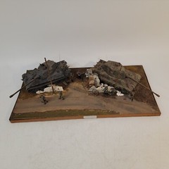 1/35 WWII German Tanks France Time Out Soldiers Museum Quality Diorama Built