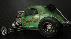 Hot Rod w Ford 1966 V8 Custom Built Dream Dragster Race Car Metal Body Model