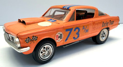 AMT 1:25 Scale 1965 Plymouth Barracuda “Rampant Rodent” Original Built Model Kit