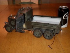 WW#2, GERMAN ARMY TRUCK, Plastic Toy, 12″ INCHES IN LENGTH, VINTAGE