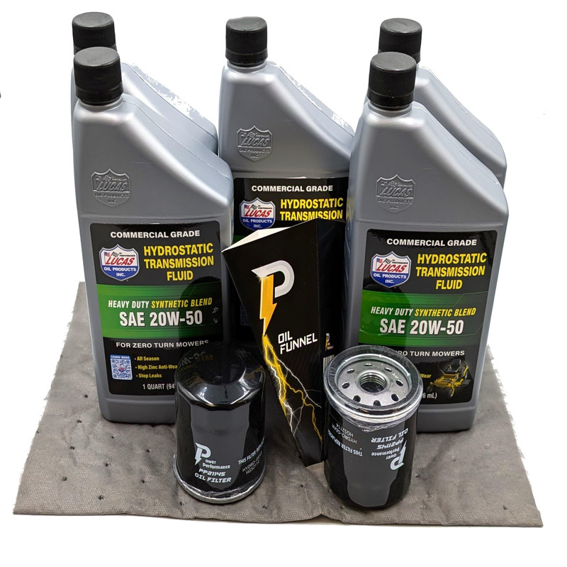 Lucas 5-Quart 20W-50 Hydrostatic Transmission Fluid Change Kit 2-Filters