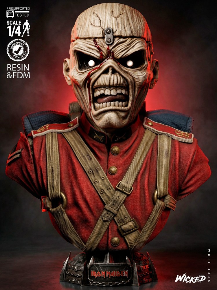 Iron Maiden Bust Rock Icon model kit unassembled unpainted see Description