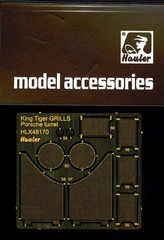 Hauler Models 1/48 German KING TIGER TANK GRILLS (Porsche Turret) Photo Etch Set
