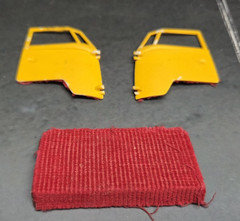 Revell Rubber Duck VW Van 1/25 Model Kit PARTS Surf Van FRONT DOORS & COVER