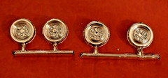 AMT 1969 Ford Galaxie Chrome Revese Wheel Backs 1/25