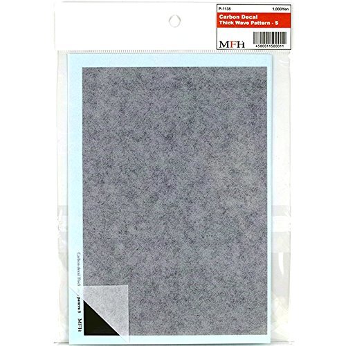 Model Factory Hiro Carbon Decal Thick Wave Pattern S 118mm x 172mm JP 9554