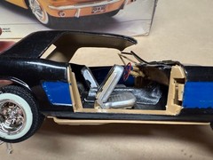 BIG 1/16 SCALE 1964 1/2 Mustang Coupe AMT Scale Model Kit Started Parts REbuild